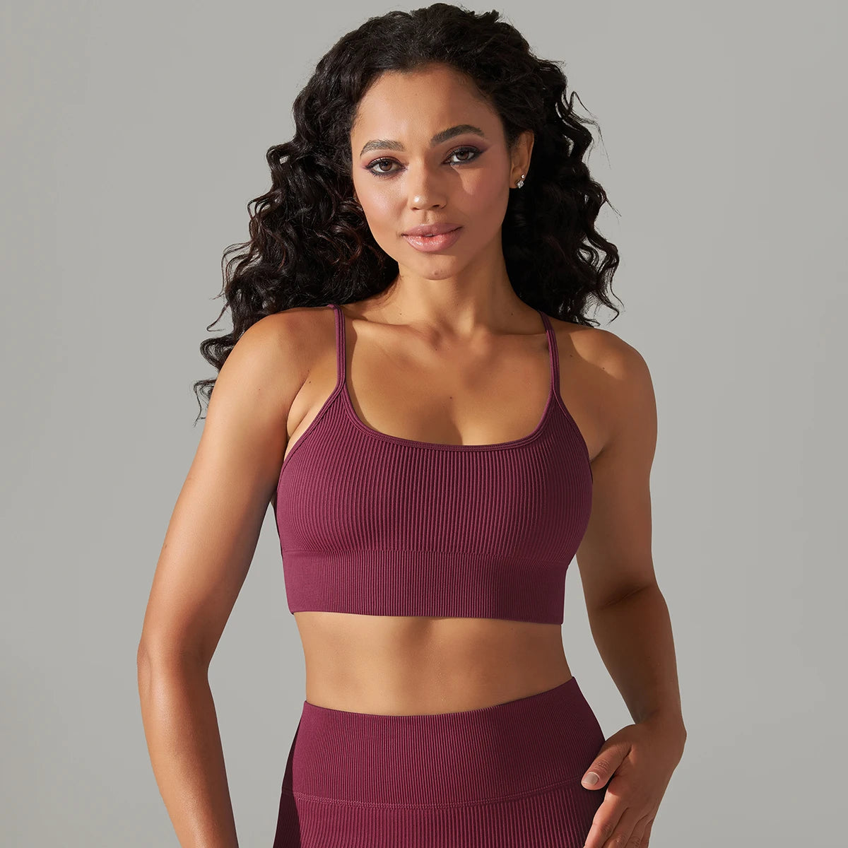 Shockproof Fitness Bra With Removable Chest Pad